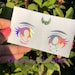 Holographic Anime Eyes Decal | Sailor Moon Inspired Decal 