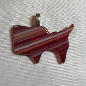 Red USA pendant
