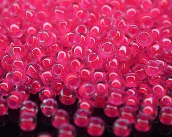 380 EUR/kg || Toho Seed Beads Luminous Neon Pink | Seed Beads DIY Schmuck, verschiedene Größen, 11/0, 8/0, 6/0