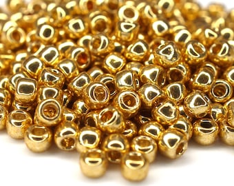450 EUR/kg || Toho Seed Beads Permanent Finish Galvanized Starlight | Seed Beads DIY Jewelry, various sizes, 11/0, 8/0, 6/0