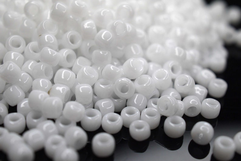 370 EUR/kg Toho Seed Beads Opaque White Weiß Seed Beads DIY Schmuck, verschiedene Größen, 11/0, 8/0, 6/0 Bild 8