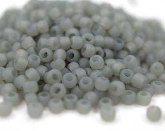 400 EUR/kg || Toho Seed Beads Ceylon Frosted Smoke | Seed Beads DIY Schmuck, verschiedene Größen, 11/0, 8/0, 6/0