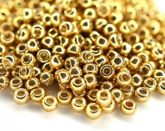 440 EUR/kg || Toho Seed Beads Permanent Finish Galvanized Starlight | Seed Beads DIY Schmuck, verschiedene Größen, 11/0, 8/0, 6/0