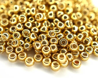 450 EUR/kg || Toho Seed Beads Permanent Finish Galvanized Starlight | Seed Beads DIY Jewelry, various sizes, 11/0, 8/0, 6/0
