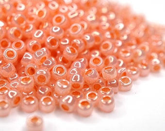 380 EUR/kg || Toho Seed Beads Ceylon Peach Blush | Seed Beads DIY Jewelry, Various Sizes, 11/0, 8/0, 6/0