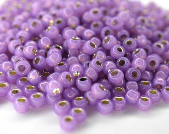 390 EUR/kg || Toho Seed Beads 6/0 Silver-Lined Milky Amethyst