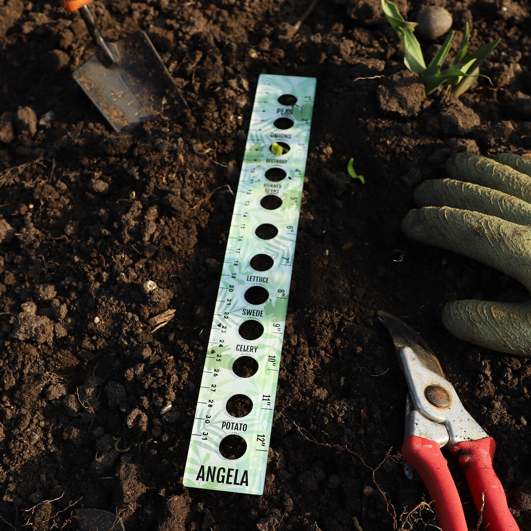 Personalised Acrylic Seed Planting Ruler - Etsy