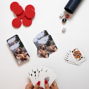 Personalised Pet Photo Playing Cards In A Tin