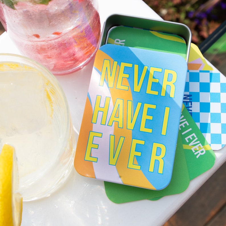 Never Have I Ever Drinking Card Game Etsy UK