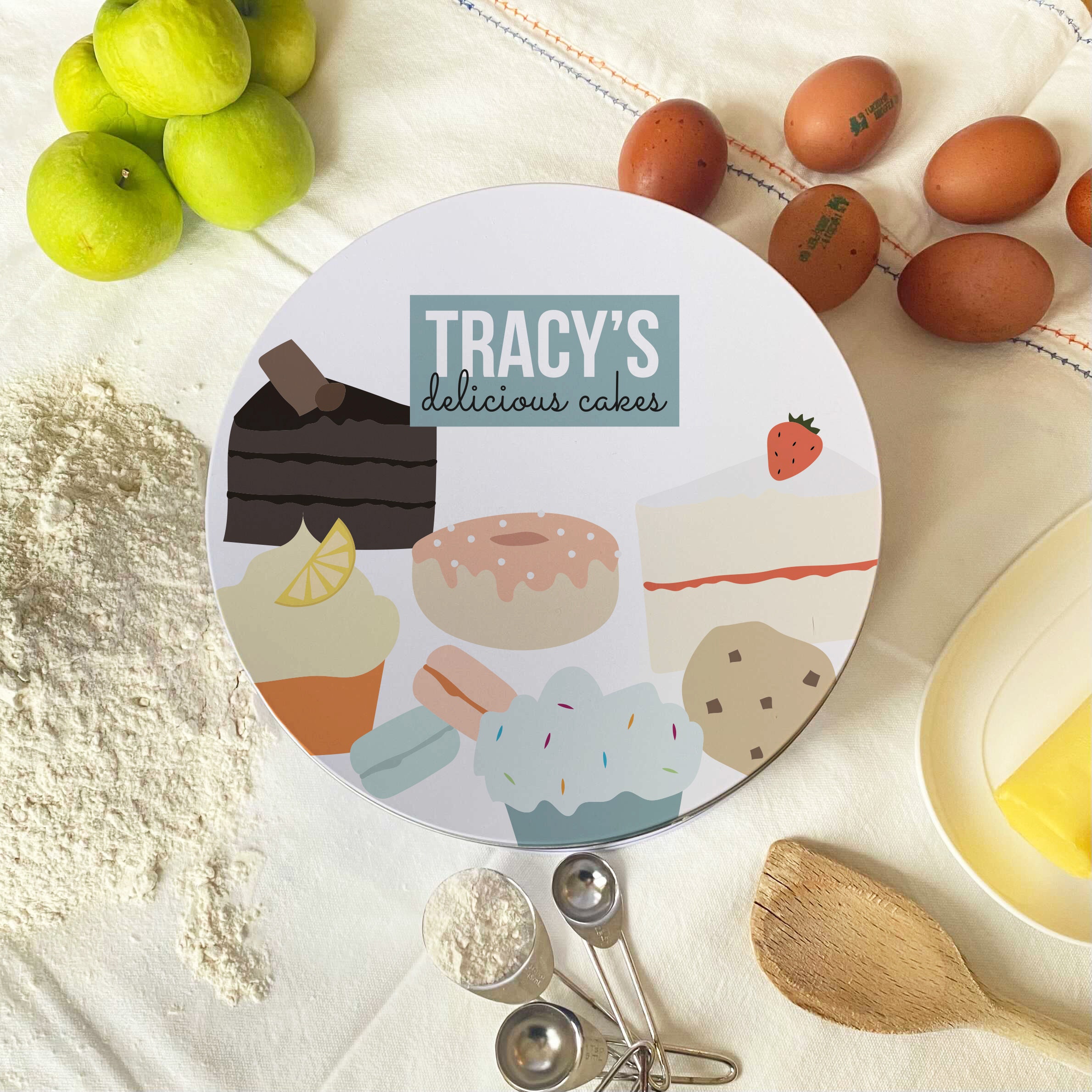 Personalised Cake Tin Etsy UK