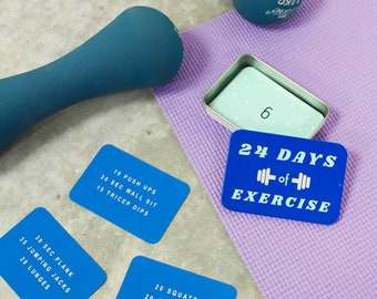 24 Days Of Exercise Advent Calendar Tin