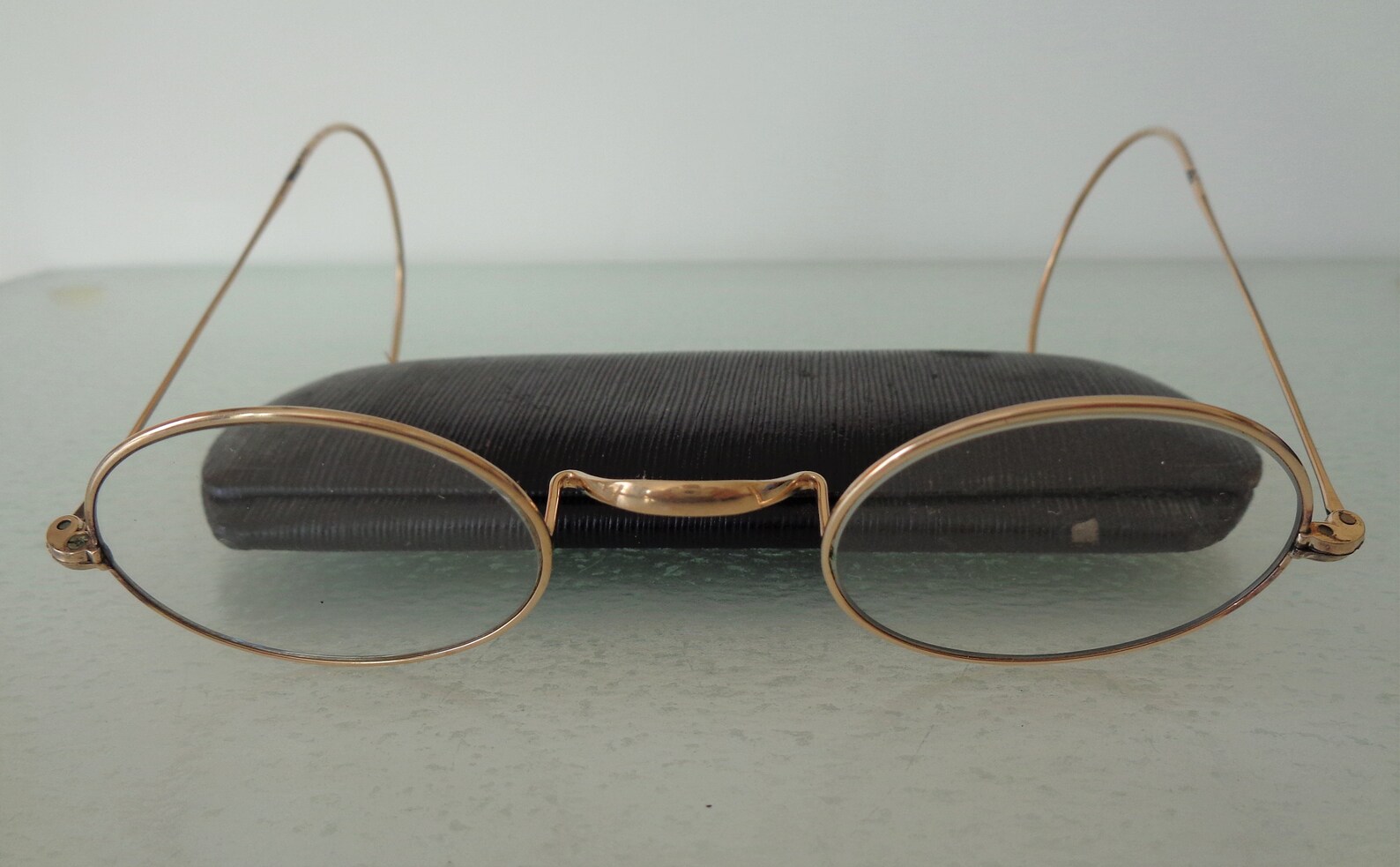 14K Yellow Gold Antique Late 1800s Solid Reading Glasses Etsy