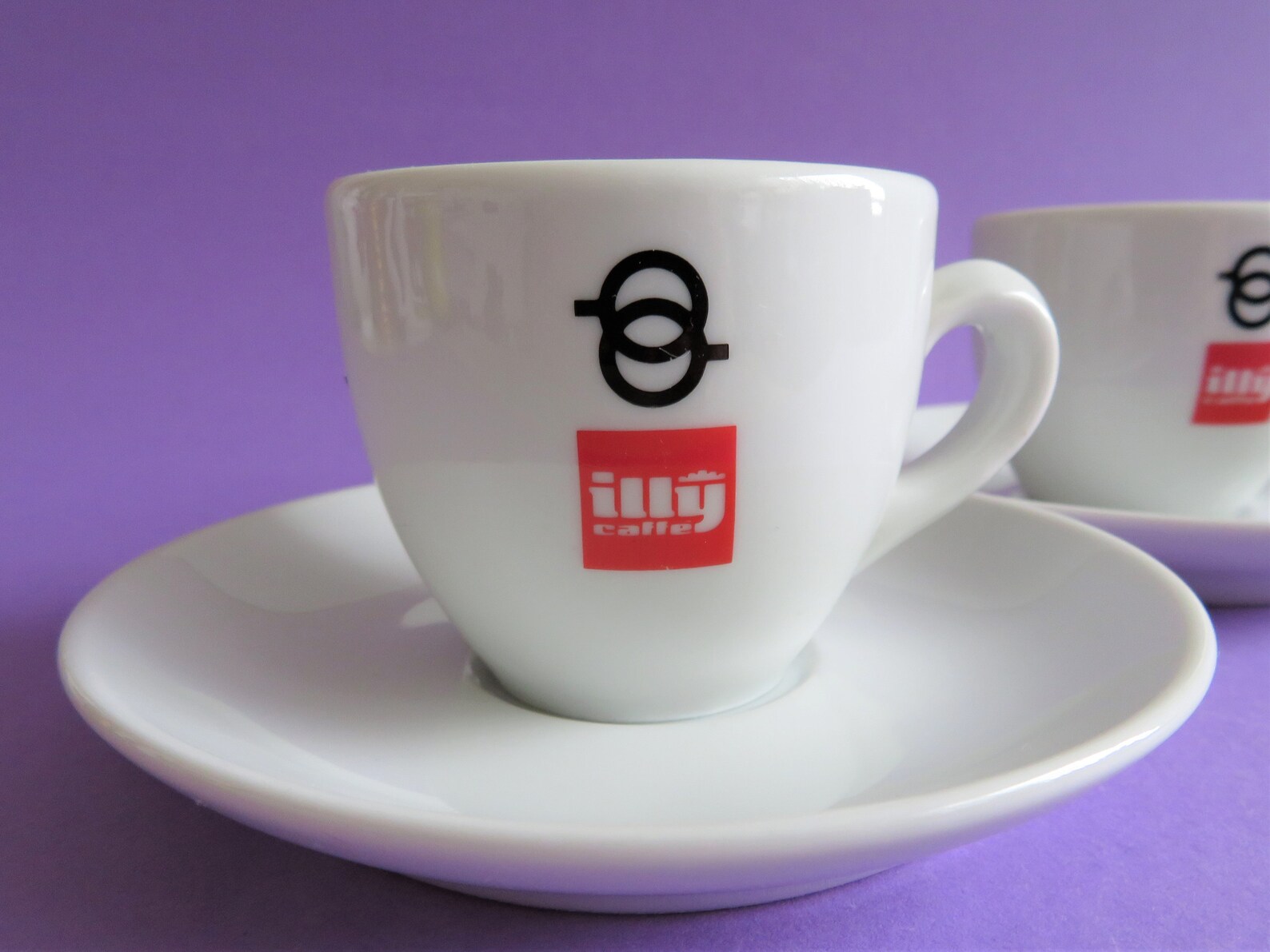 Vintage Pair 1980's Illy Espresso cup and saucer Rare Etsy