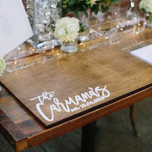 Wedding guest book alternative | Wedding welcome sign | Last name sign | Family name sign | Wedding date wood sign | 3D Wood guest book