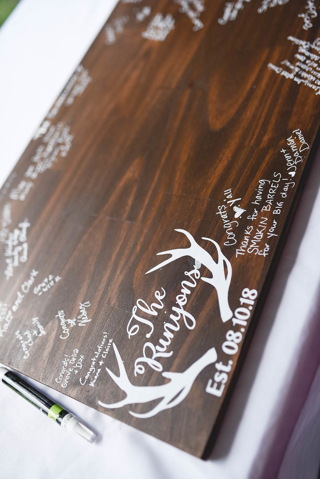 Alternative wedding guest bookWedding Guest BoardRustic Etsy