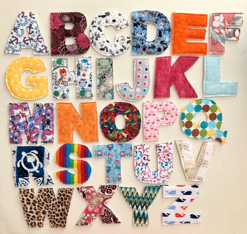Alphabet de tissu jouets dapprentissage éducatif lettres | Etsy