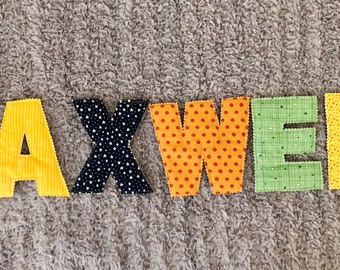 Fabric Letters, Wall Decor, Children's Room Decor, Nursery Decor