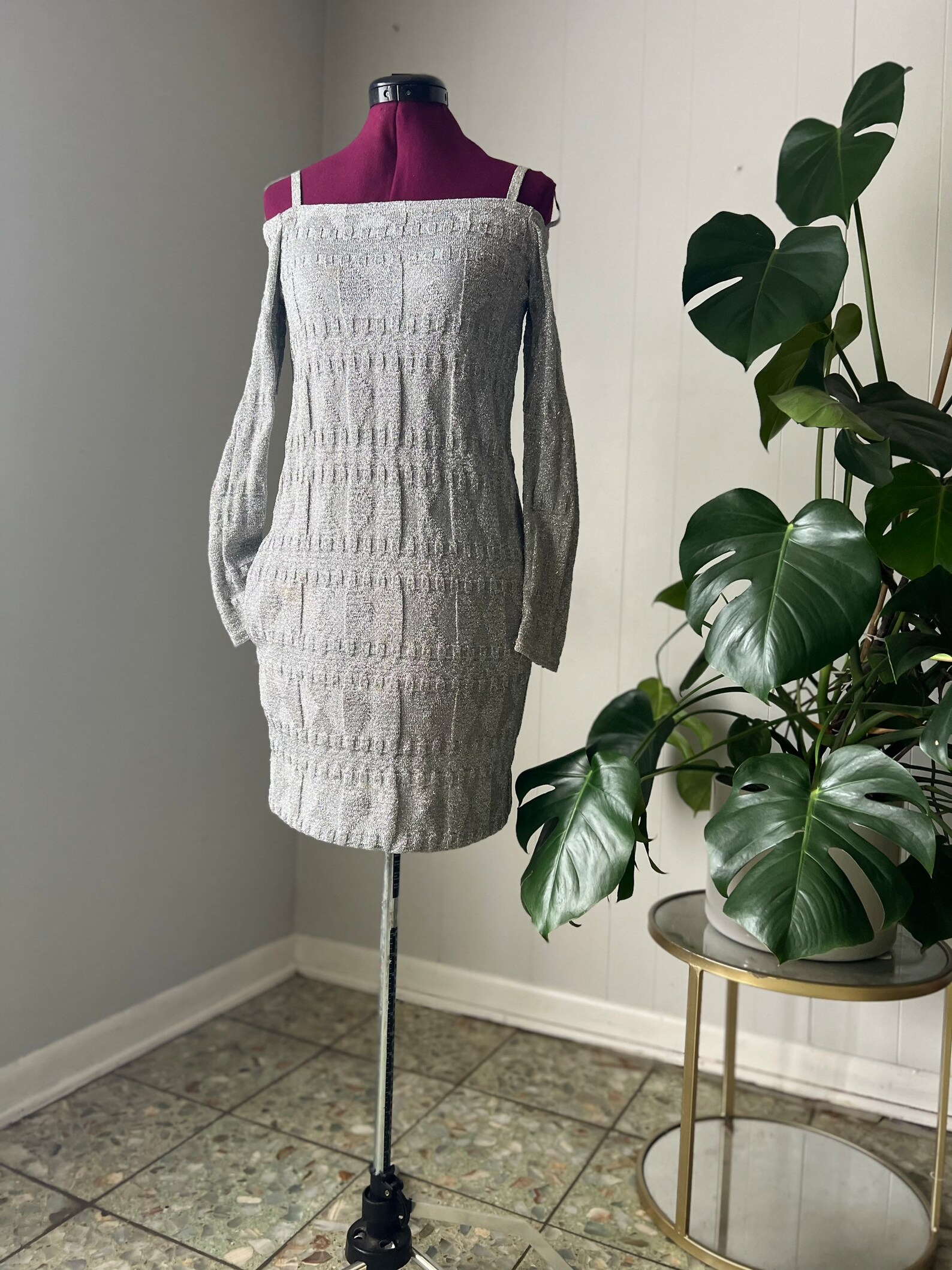 Rare Rudi's 60s Rare Rudi Gernreich - Designer - Mod Silver Geometric Embossed ...
