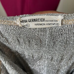 Rare Rudi's 60s Rare Rudi Gernreich - Designer - Mod Silver Geometric Embossed ...