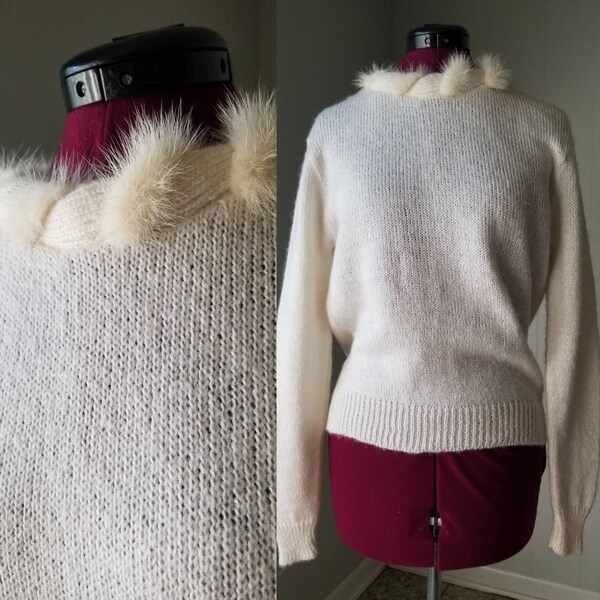Rabbit Fur Sweater Etsy