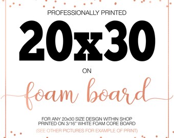 Poster On Foam Core Etsy