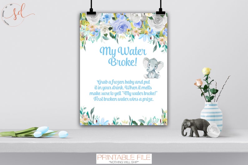 Sign the Onesie Baby Shower Table Sign Baby Shower Guestbook Keepsake Digital or Printed Elephant Theme Decor Decorate Onesie Station