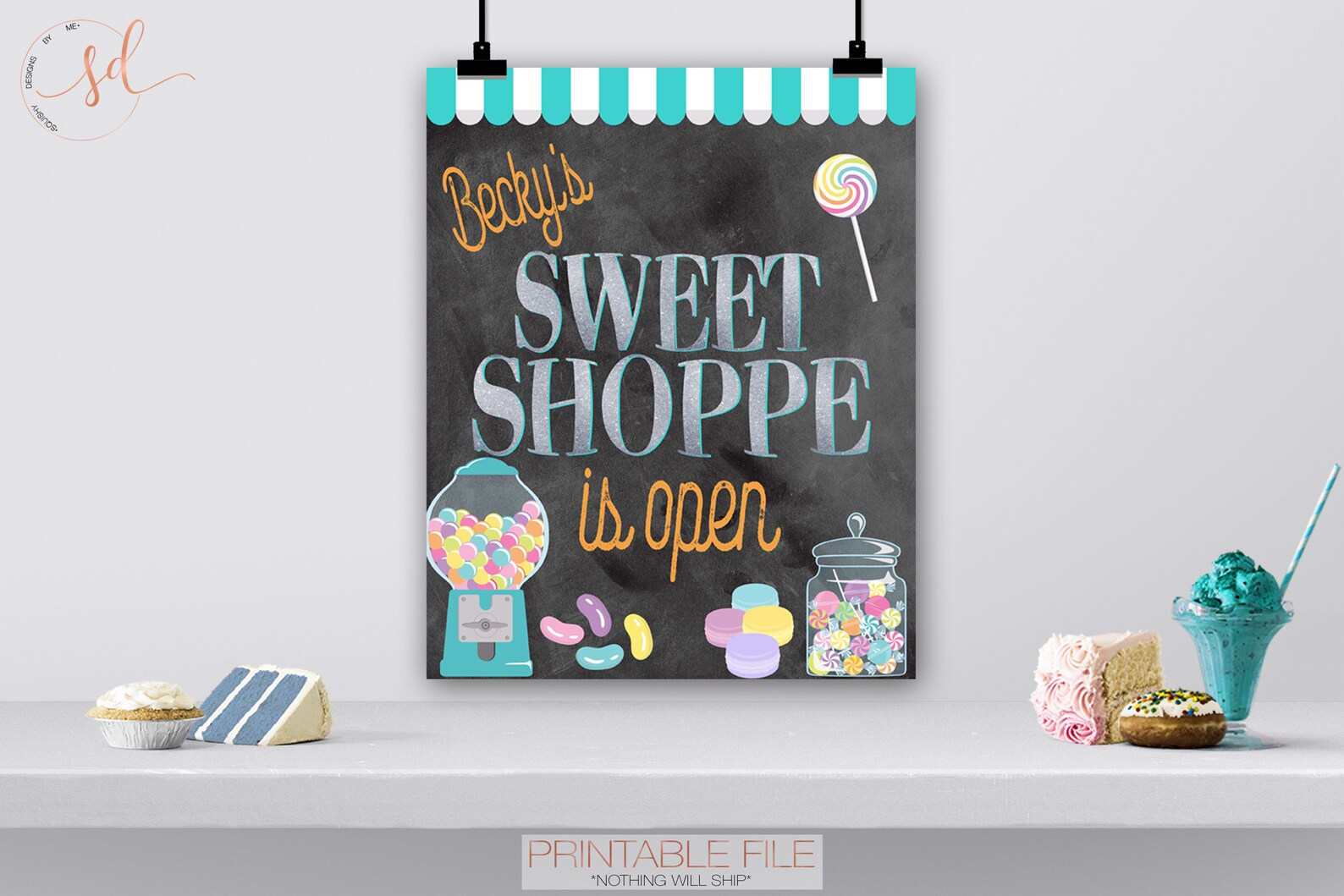 Sweet Shoppe Theme Sign Sweet Shoppe Shop Is Open Etsy