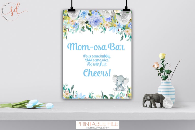 Sign the Onesie Baby Shower Table Sign Baby Shower Guestbook Keepsake Digital or Printed Elephant Theme Decor Decorate Onesie Station