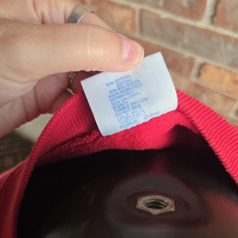 Vintage 90er Jahre Wolfpack Sweatshirt XL | Retro Öffner College Sportkleidung Pullover | Universität von North Carolina mit Rundhalsausschnitt Bild 8