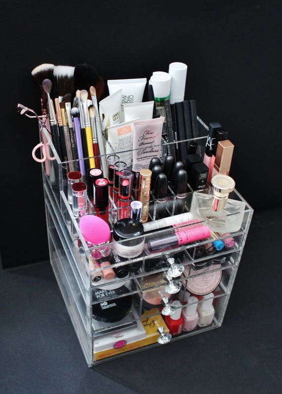 Acrylic makeup vanity best sale