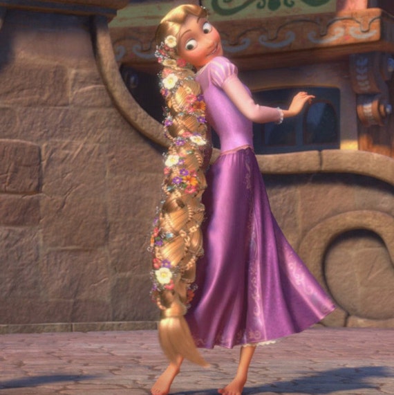Floor Length Rapunzel Braid Rapunzel Tangled Costume Dress Up Etsy