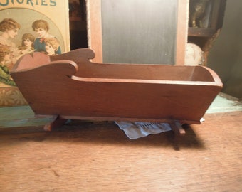 handmade wooden bassinet