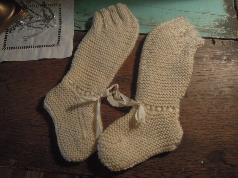 Vintage Knit Child/'s Stockings Children/'s Knee Socks Knit Stockings