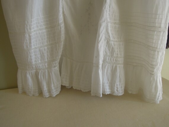 Antique Victorian Girls Dress / Edwardian Cotton … - image 4