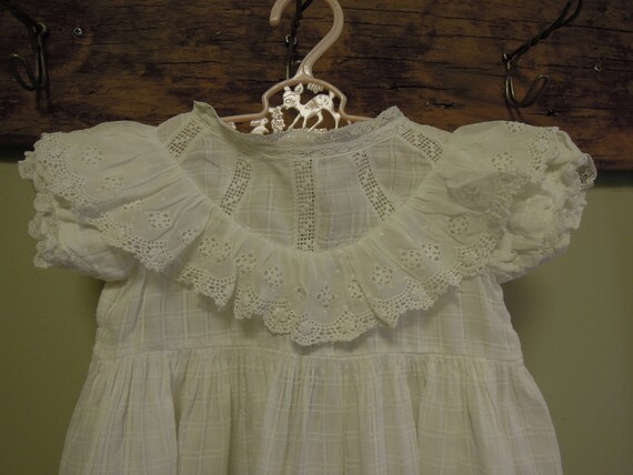 Antique Christening Gown / White Newborn Baby Gow… - image 4