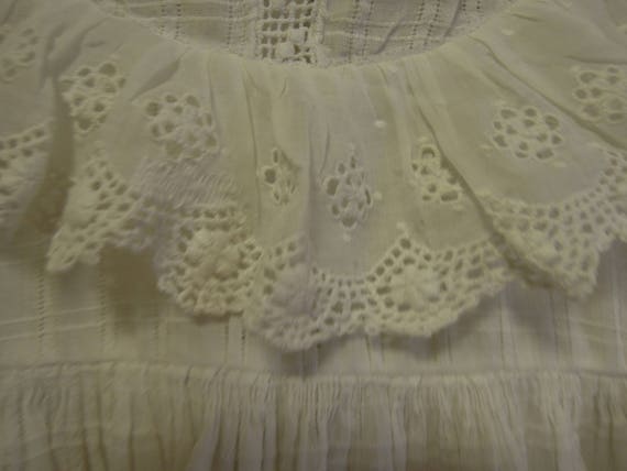 Antique Christening Gown / White Newborn Baby Gow… - image 5