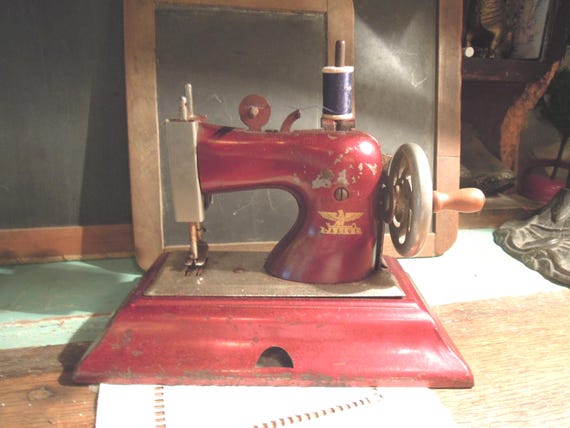 Antique Casige Child's Sewing Machine / Post WWII Made in Germany