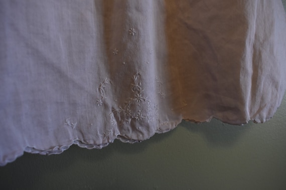 Vintage Pink Embroidered Cotton Baby Dress / 1950… - image 4