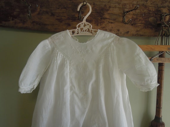 Antique Victorian Girls Dress / Edwardian Cotton … - image 2