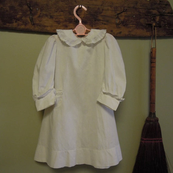 Vintage Victorian Child's Dress / Antique White Co