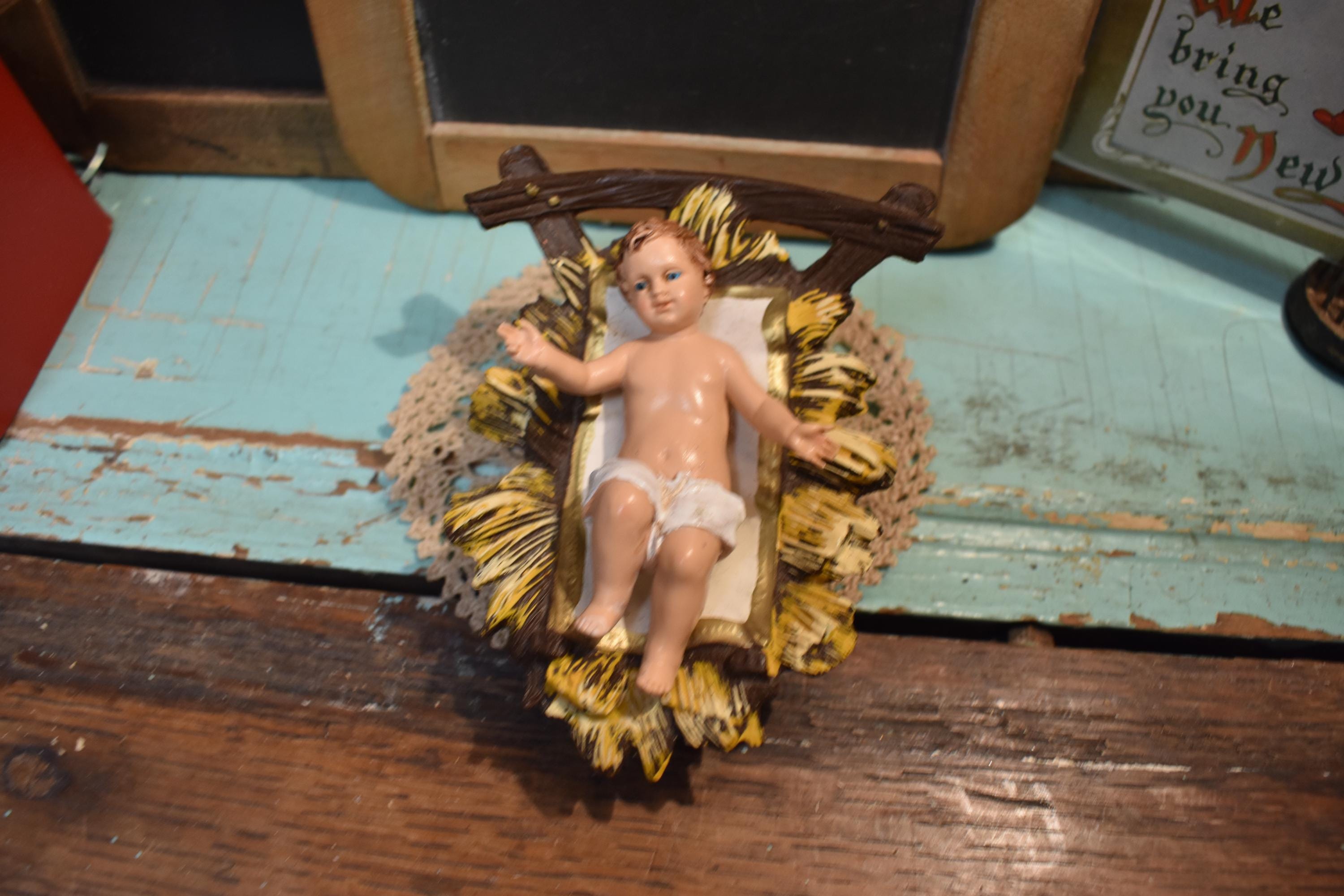 Figurines Et Crèche Anciennes Starlux - Plastique - Échelle 1:32 (60mm) - Bon état
