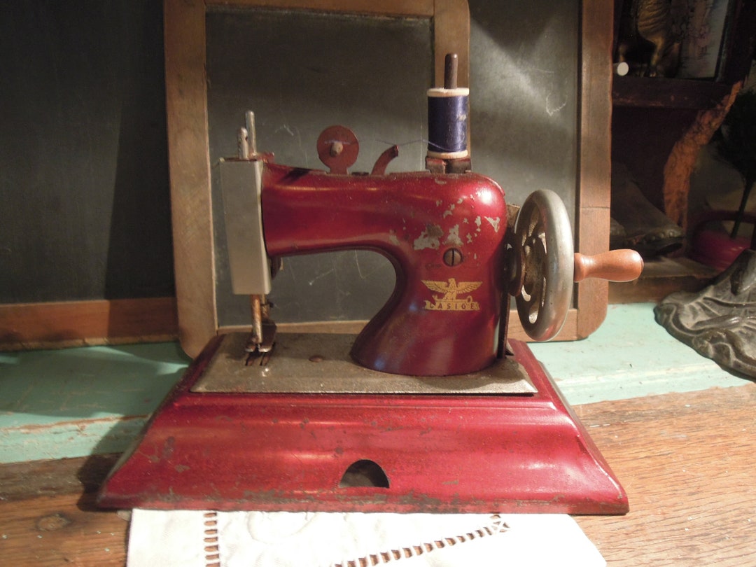 ☆アンティーク トイミシン ドイツ casige赤 ヴィンテージ☆ ., 本日18