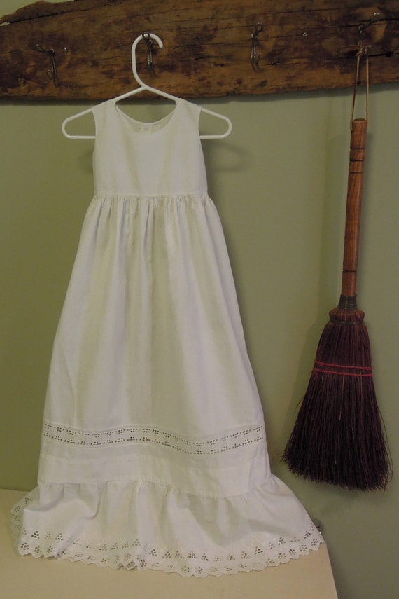 Antique Victorian Christening Gown / White Newborn