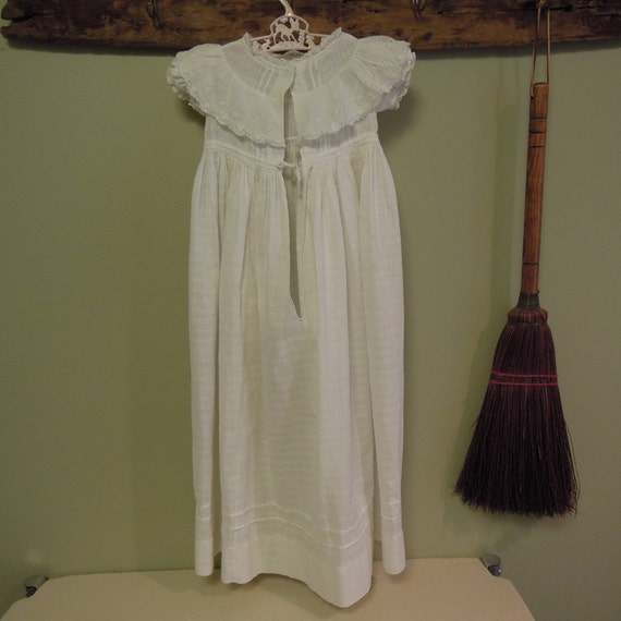 Antique Christening Gown / White Newborn Baby Gow… - image 3