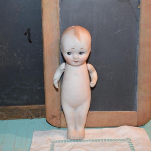 Vintage Porcelain Boy Doll / Porcelain Kewpie Doll / Made in Japan