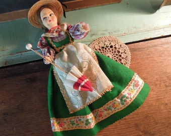 Vintage Souvenir Doll / Fancy Dressed Souvenir Doll / Shabby Doll / Souvenir Doll