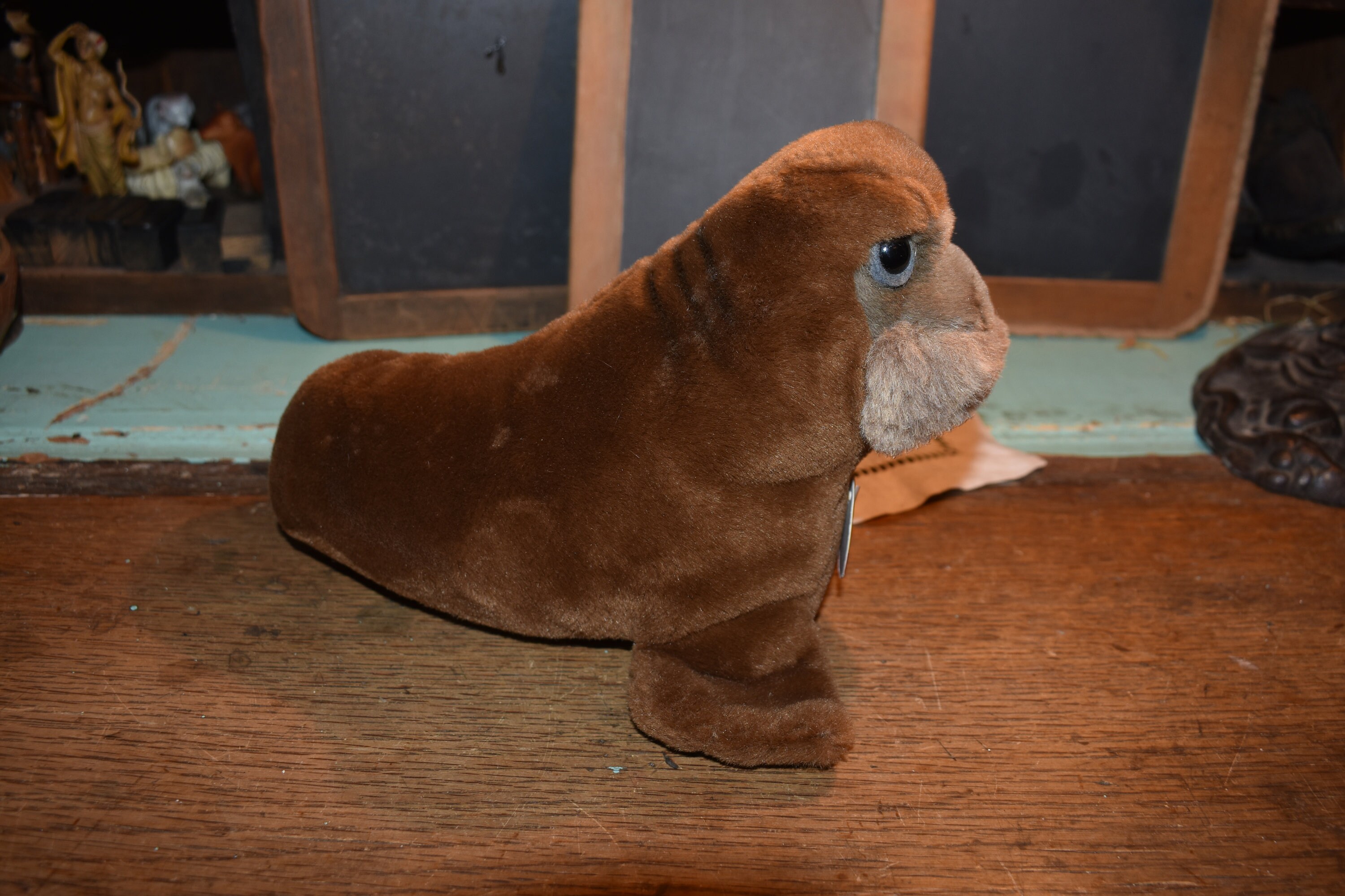 Vintage Steiff Wally the Walrus / Stuffed Plush Toy Walrus