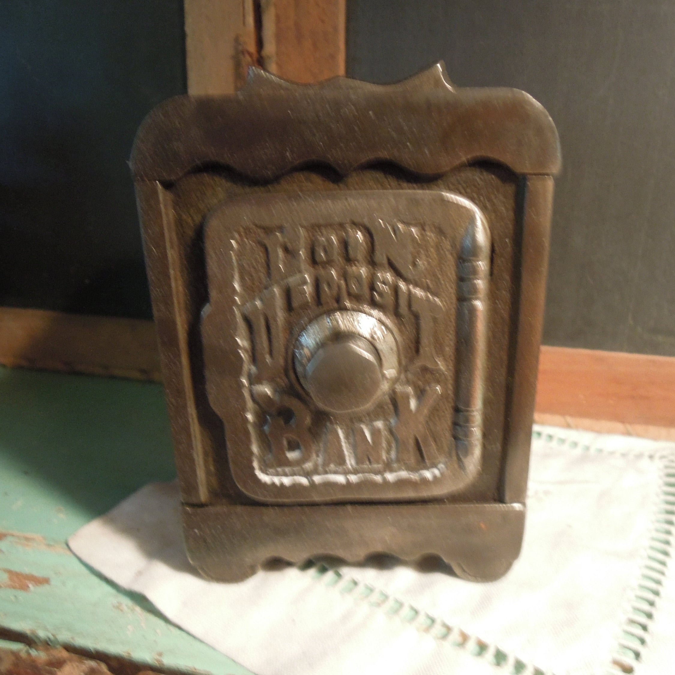Antique Safe Deposit Coin Bank / Cast Iron Coin Deposit Bank / Etsy