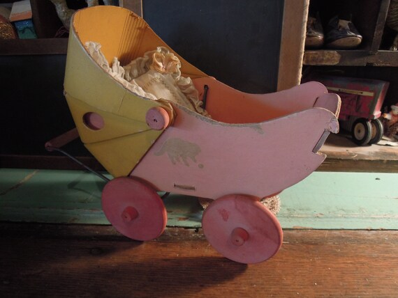 vintage toy stroller