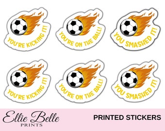 Teacher Stickers (Soccer Balls) | Personalised Teacher Merit Stickers | Personalized Teacher Stickers | Teacher Stickers